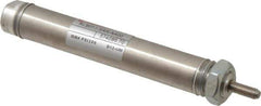 Norgren - 1-1/2" Stroke x 9/16" Bore Single Acting Air Cylinder - 10-32 Port, 10-32 Rod Thread - Top Tool & Supply