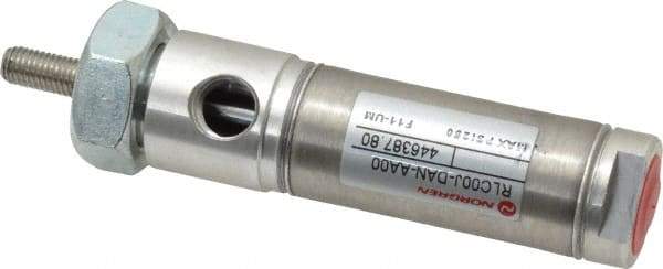 Norgren - 1/2" Stroke x 3/4" Bore Double Acting Air Cylinder - 1/8 Port, 1/4-28 Rod Thread - Top Tool & Supply