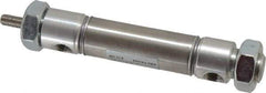 Norgren - 1" Stroke x 3/4" Bore Double Acting Air Cylinder - 1/8 Port, 1/4-28 Rod Thread - Top Tool & Supply