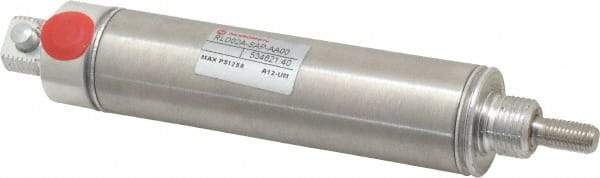 Norgren - 2" Stroke x 1-1/16" Bore Single Acting Air Cylinder - 1/8 Port, 5/16-24 Rod Thread - Top Tool & Supply