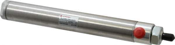 Norgren - 6" Stroke x 1-1/16" Bore Double Acting Air Cylinder - 1/8 Port, 5/16-24 Rod Thread - Top Tool & Supply