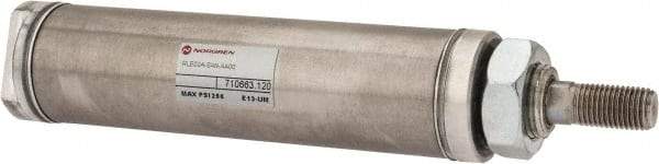 Norgren - 2" Stroke x 1-1/4" Bore Single Acting Air Cylinder - 1/8 Port, 7/16-20 Rod Thread - Top Tool & Supply