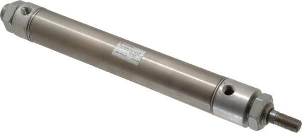 Norgren - 6" Stroke x 1-1/4" Bore Double Acting Air Cylinder - 1/8 Port, 7/16-20 Rod Thread - Top Tool & Supply