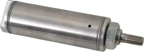 Norgren - 2" Stroke x 1-1/2" Bore Single Acting Air Cylinder - 1/8 Port, 7/16-20 Rod Thread - Top Tool & Supply