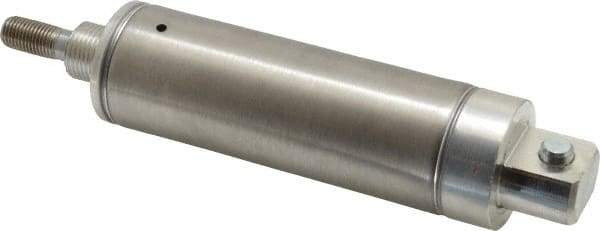 Norgren - 2" Stroke x 1-1/2" Bore Single Acting Air Cylinder - 1/8 Port, 7/16-20 Rod Thread - Top Tool & Supply