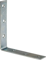 Value Collection - 5" Long x 1" Wide, Steel, Corner Brace - Zinc Plated - Top Tool & Supply