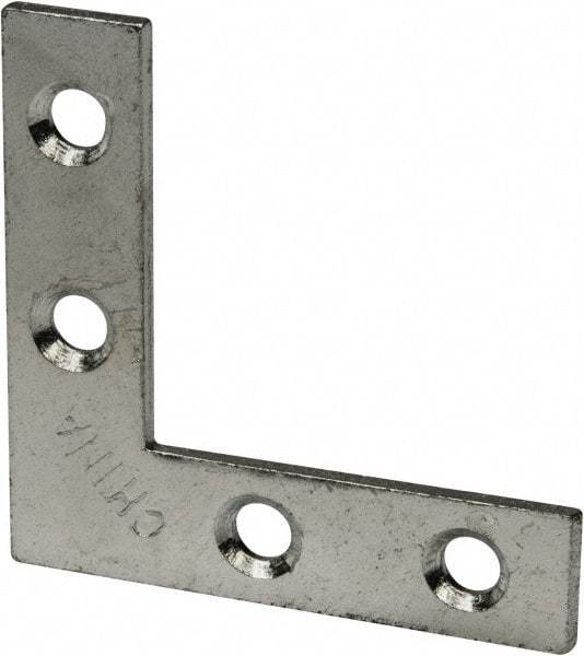 Value Collection - 1-1/2" Long x 1/2" Wide, Steel, Corner Brace - Zinc Plated - Top Tool & Supply