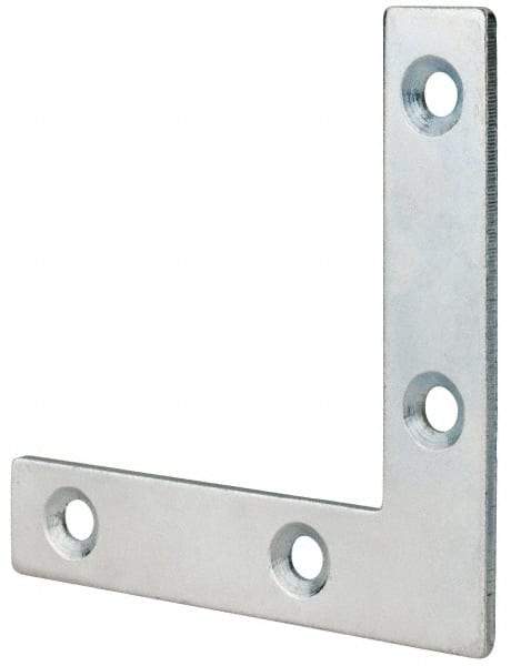 Value Collection - 2-1/2" Long x 1/2" Wide, Steel, Corner Brace - Zinc Plated - Top Tool & Supply