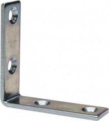 Value Collection - 2" Long x 0.620" Wide, Steel, Corner Brace - Zinc Plated - Top Tool & Supply