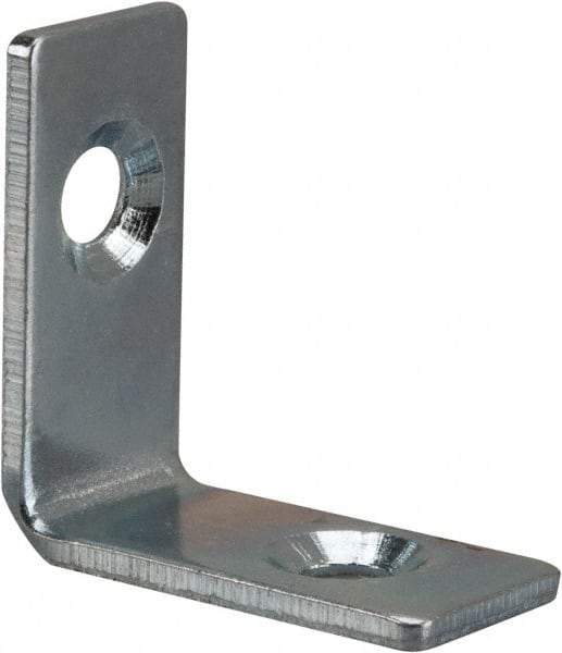 Value Collection - 1" Long x 1-1/2" Wide, Steel, Corner Brace - Zinc Plated - Top Tool & Supply