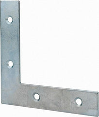 Value Collection - 4" Long x 0.870" Wide, Steel, Corner Brace - Zinc Plated - Top Tool & Supply