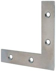 Value Collection - 3" Long x 0.620" Wide, Steel, Corner Brace - Zinc Plated - Top Tool & Supply