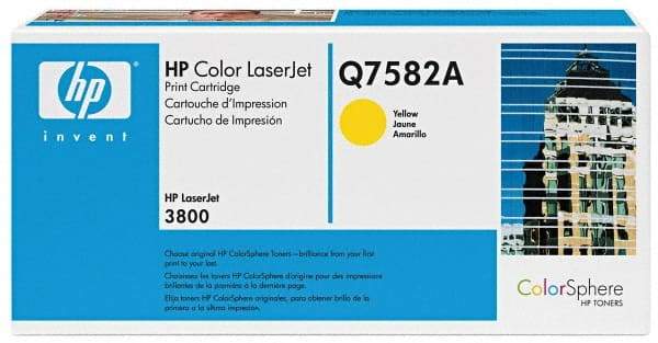 Hewlett-Packard - Yellow Toner Cartridge - Use with HP Color LaserJet 3800, CP3505 - Top Tool & Supply