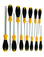 13 Piece - .050 - 3/8 - Ball End Hex Screwdriver MagicRing® Screw Holding SoftFinish® Cushion Grip Set - Top Tool & Supply