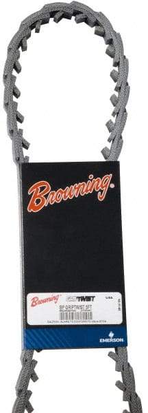 Browning - Section B, 21/32" Wide, 1,200" Outside Length, Adjustable Replacement Belt - Urethane, Griptwist, No. BP - Top Tool & Supply