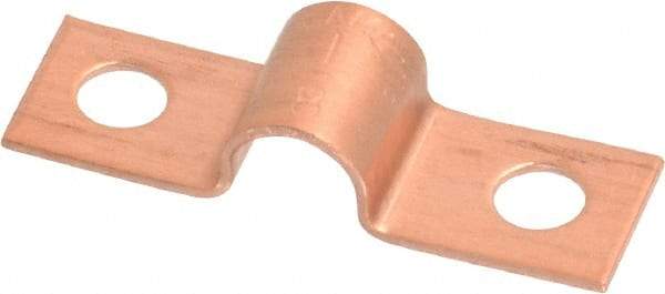 Mueller Industries - 1/4 Pipe, Copper, Pipe or Tube Strap - 2 Mounting Holes - Top Tool & Supply