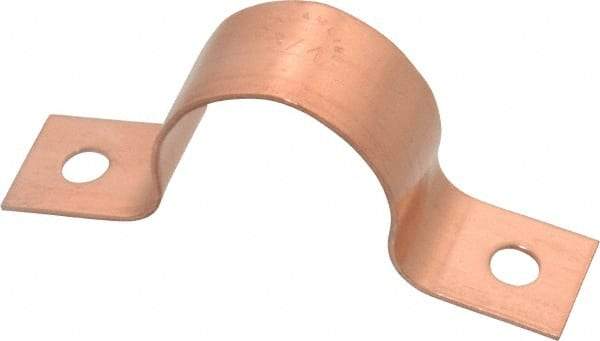 Mueller Industries - 7/8 Pipe, Copper, Pipe or Tube Strap - 2 Mounting Holes - Top Tool & Supply