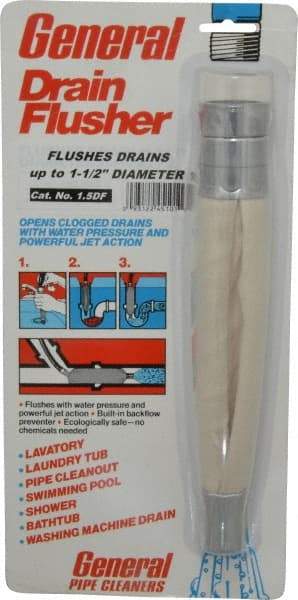 General Pipe Cleaners - Water-Pressure Flush Bags For Maximum Pipe Size: 1-1/2 (Inch) Material: Canvas - Top Tool & Supply