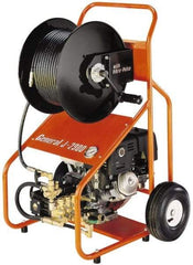 General Pipe Cleaners - Gas Jet Battery Drain Cleaning Machine - For 3" to 8" Pipe, 200' Cable - Top Tool & Supply