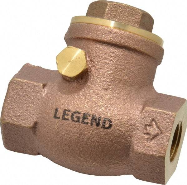 Legend Valve - 1/4" Brass Check Valve - Inline, FNPT x FNPT, 200 WOG - Top Tool & Supply