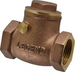 Legend Valve - 3/4" Brass Check Valve - Inline, FNPT x FNPT, 200 WOG - Top Tool & Supply