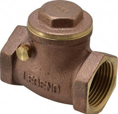 Legend Valve - 1" Brass Check Valve - Inline, FNPT x FNPT, 200 WOG - Top Tool & Supply