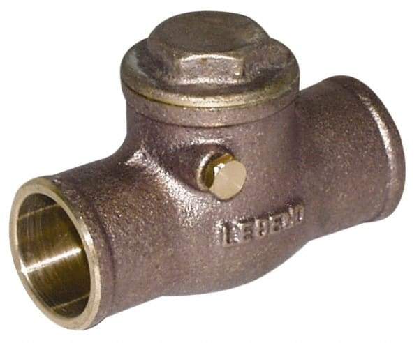 Legend Valve - 2-1/2" Brass Check Valve - Soldered x Soldered, 200 WOG - Top Tool & Supply