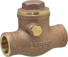 Legend Valve - 1/2" Brass Check Valve - Soldered x Soldered, 200 WOG - Top Tool & Supply