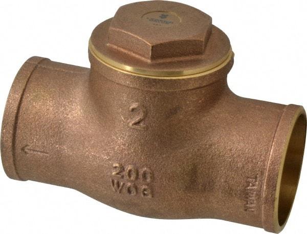 Legend Valve - 2" Brass Check Valve - Soldered x Soldered, 200 WOG - Top Tool & Supply