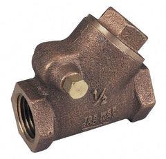 Legend Valve - 1-1/4" Bronze Check Valve - Y-Pattern, FNPT x FNPT, 300 WOG - Top Tool & Supply