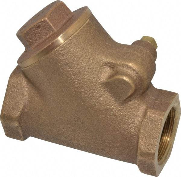 Legend Valve - 3/4" Bronze Check Valve - Y-Pattern, FNPT x FNPT, 300 WOG - Top Tool & Supply