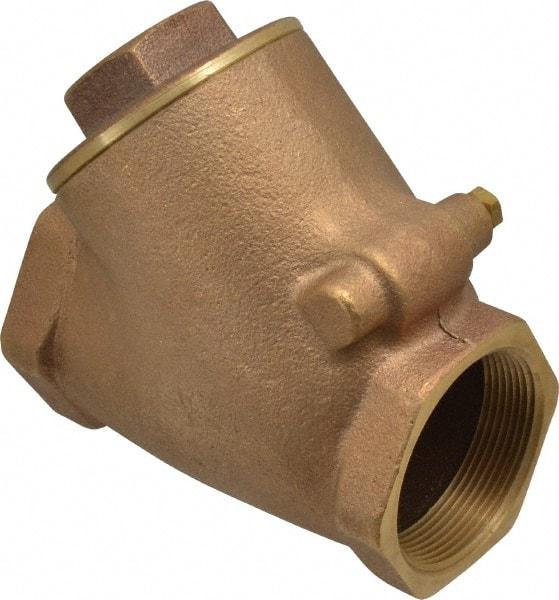 Legend Valve - 2" Bronze Check Valve - Y-Pattern, FNPT x FNPT, 300 WOG - Top Tool & Supply