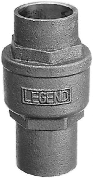 Legend Valve - 1-1/4" Bronze Check Valve - Inline, Soldered x Soldered, 250 WOG - Top Tool & Supply