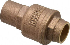 Legend Valve - 1/2" Bronze Check Valve - Inline, Soldered x Soldered, 250 WOG - Top Tool & Supply