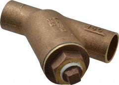 Legend Valve - 1" Pipe, Solder Ends, Bronze Y-Strainer - 300 psi WOG Rating, 150 psi WSP Rating - Top Tool & Supply