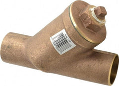 Legend Valve - 1-1/2" Pipe, Solder Ends, Bronze Y-Strainer - 300 psi WOG Rating, 150 psi WSP Rating - Top Tool & Supply