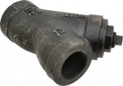 Legend Valve - 1-1/2" Pipe, FNPT Ends, Cast Iron Y-Strainer - 500 psi WOG Rating, 250 psi WSP Rating - Top Tool & Supply