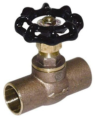 Legend Valve - 1/2" Pipe, 125 psi WOG Rating, Lead Free Brass, Stop Valve - Handwheel Handle, FNPT x FNPT End Connections - Top Tool & Supply