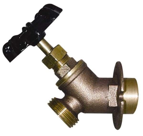 Legend Valve - 1/2" Pipe, Lead Free Brass Sillcock with Lockshield - Handwheel Handle, C Sweat x MGHT End Connections, 125 psi WOG Rating - Top Tool & Supply