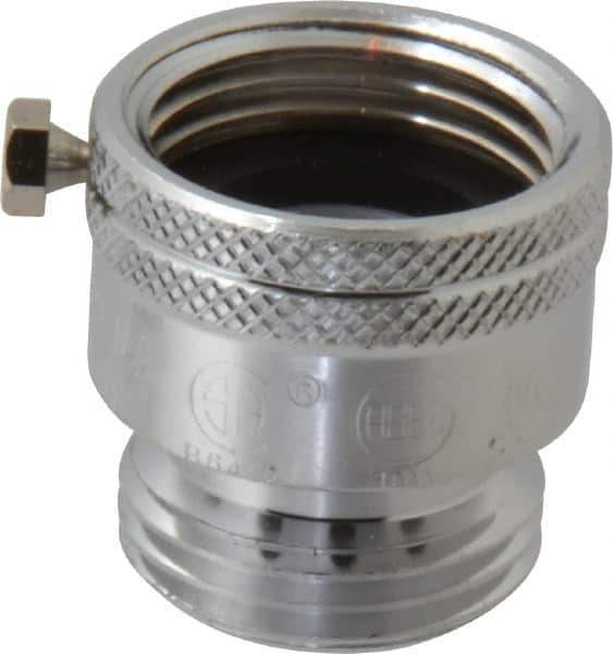 Legend Valve - 3/4" Pipe, 125 Max psi, Chrome Plated Brass, Hose Type Vacuum Breaker Valve - Buna-N Seal, GHT End Connections - Top Tool & Supply