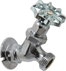 Legend Valve - 1/2" Pipe, Chrome Plated Brass Sillcock - Handwheel Handle, FNPT x GHT End Connections, 125 psi WOG Rating - Top Tool & Supply