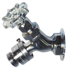 Legend Valve - 1/2" Pipe, Chrome Plated Brass Sillcock with Vacuum Breaker - Handwheel Handle, FNPT x GHT End Connections, 125 psi WOG Rating - Top Tool & Supply