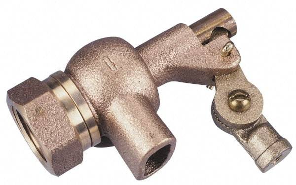 Legend Valve - 1-1/4" Pipe, Bronze, Mechanical Float Valve - 125 psi, NPTF x Plain End Connections - Top Tool & Supply