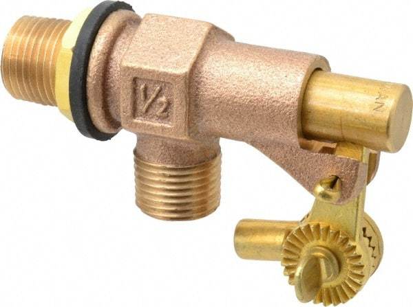 Legend Valve - 1/2" Pipe, Bronze, Mechanical Float Valve - 125 psi, MPT x MPT End Connections - Top Tool & Supply