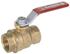 Legend Valve - 2-1/2" Pipe, Full Port, Stainless Steel Standard Ball Valve - 2 Piece, Inline - One Way Flow, FNPT x FNPT Ends, Locking Lever Handle, 1,000 WOG, 150 WSP - Top Tool & Supply