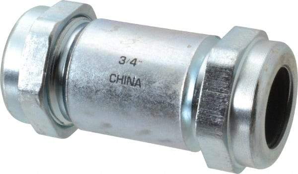 Legend Valve - 3/4" Pipe, Galvanized Compression Pipe Coupling - 200 psi WOG Rating - Top Tool & Supply