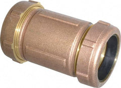 Legend Valve - 2" Copper Tube, Brass Compression Pipe Coupling - 125 psi WOG Rating - Top Tool & Supply