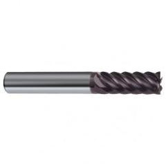 6mm Dia. - 57mm OAL - 45° Helix Firex Carbide End Mill - 6 FL - Top Tool & Supply