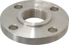 Value Collection - 1-1/2" Pipe, 5" OD, Stainless Steel, Threaded Pipe Flange - 3-7/8" Across Bolt Hole Centers, 5/8" Bolt Hole, 150 psi, Grades 316 & 316L - Top Tool & Supply