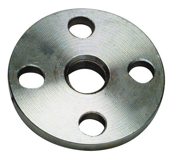 Merit Brass - 2-1/2" Pipe, 7" OD, Stainless Steel, Threaded Pipe Flange - 5-1/2" Across Bolt Hole Centers, 3/4" Bolt Hole, 150 psi, Grade 304 - Top Tool & Supply